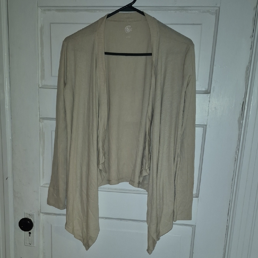 SO Women's Beige Open Front Cardigan
